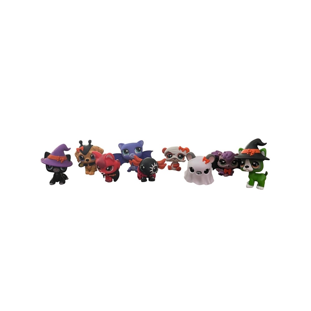 Littlest Pet Shop G7 Halloween Collector Set 9 Figures Full Set